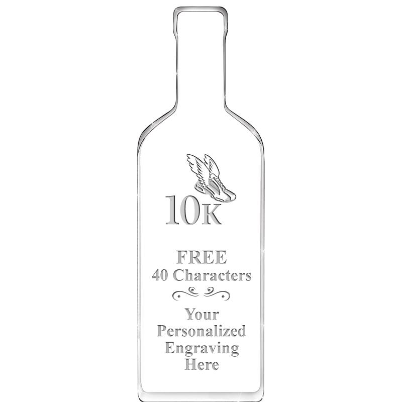 10" WINE BOTTLE ACRYLIC