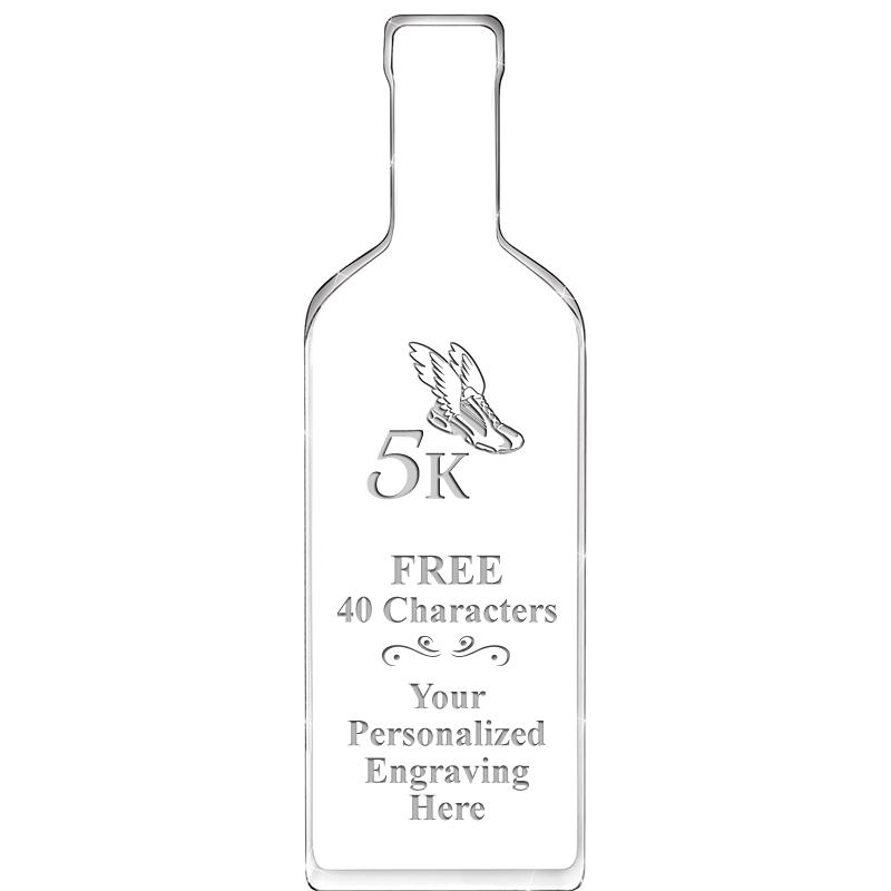 10" WINE BOTTLE ACRYLIC