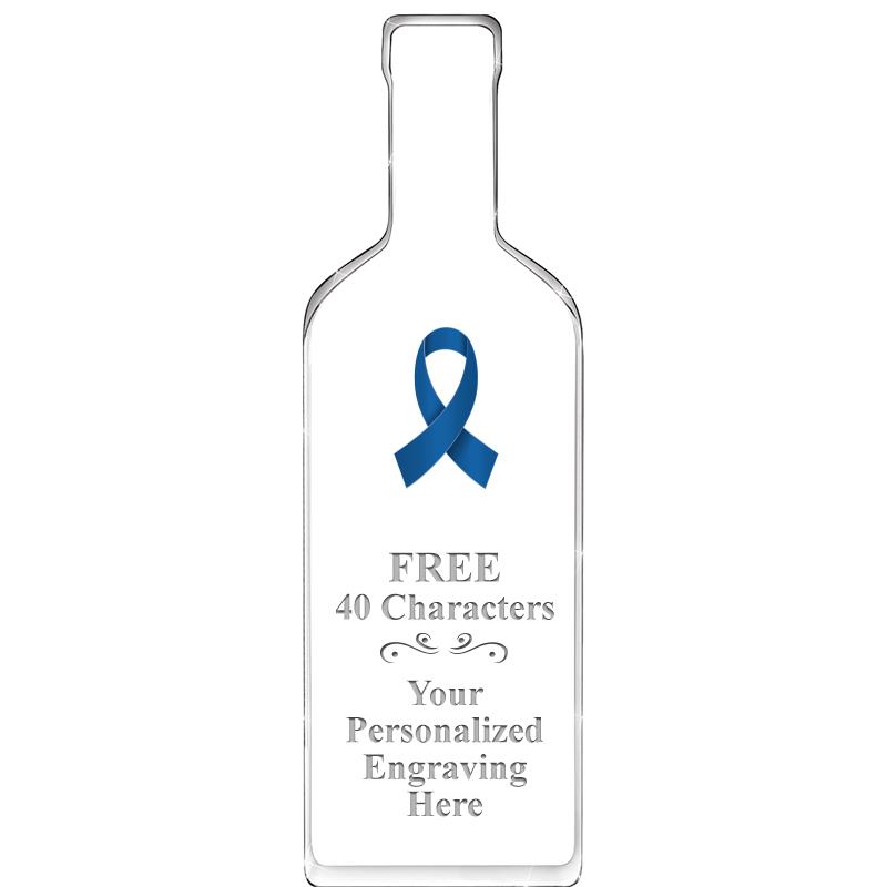 10" WINE BOTTLE ACRYLIC