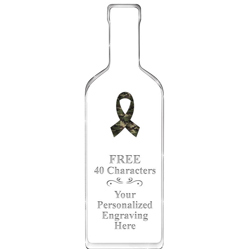 10" WINE BOTTLE ACRYLIC