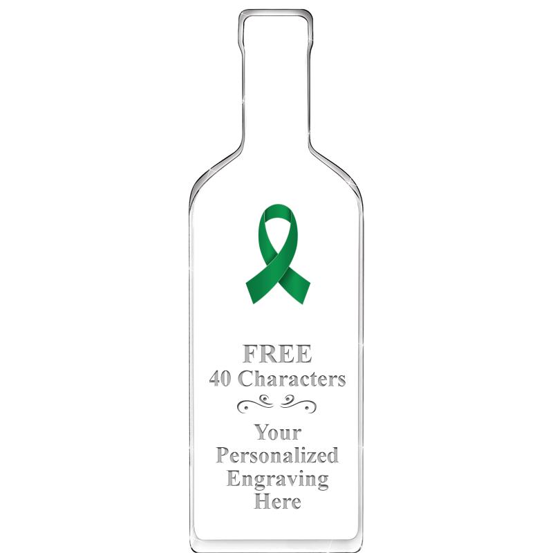 10" WINE BOTTLE ACRYLIC