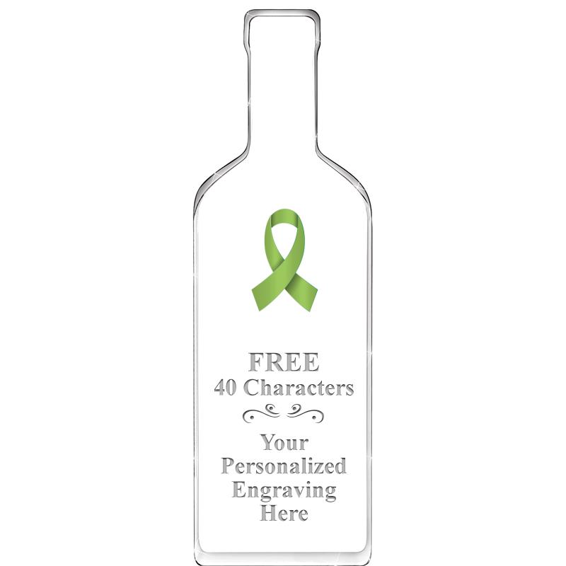 10" WINE BOTTLE ACRYLIC