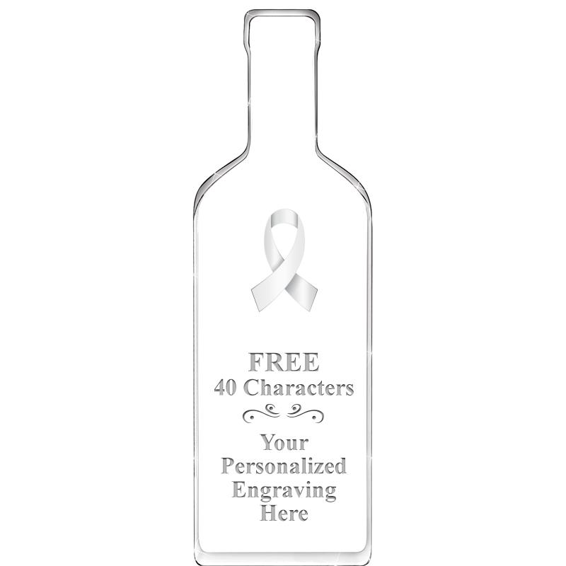 10" WINE BOTTLE ACRYLIC