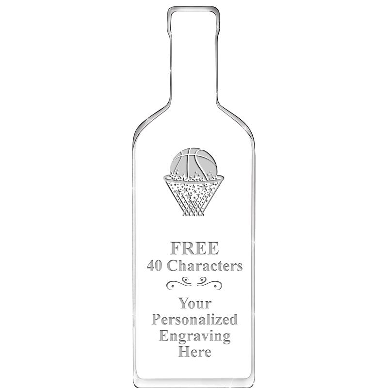 10" WINE BOTTLE ACRYLIC