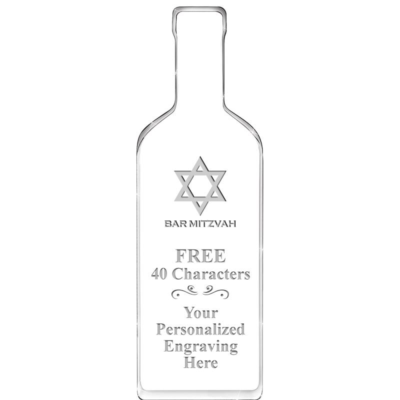 10" WINE BOTTLE ACRYLIC