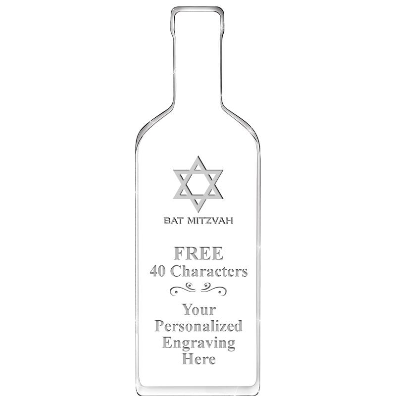 10" WINE BOTTLE ACRYLIC