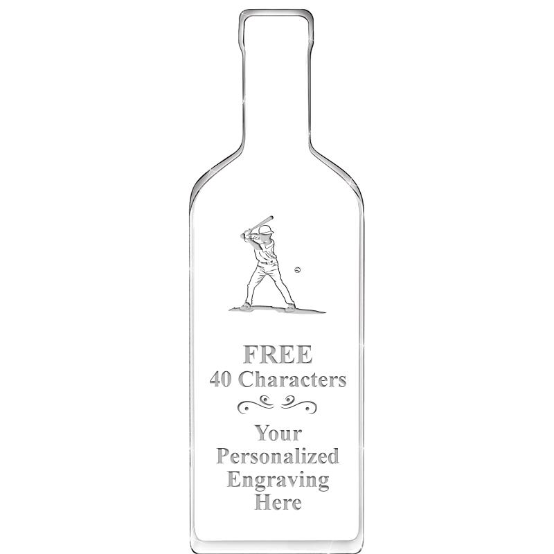 10" WINE BOTTLE ACRYLIC