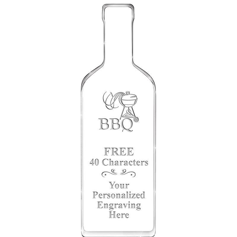 10" WINE BOTTLE ACRYLIC