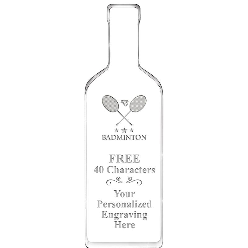 10" WINE BOTTLE ACRYLIC