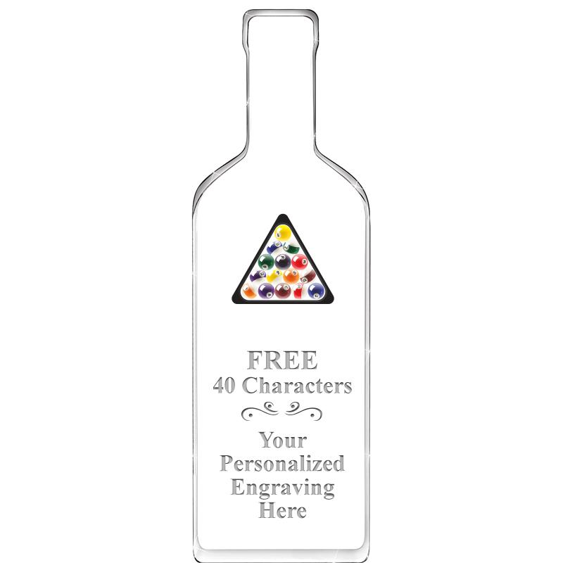 10" WINE BOTTLE ACRYLIC