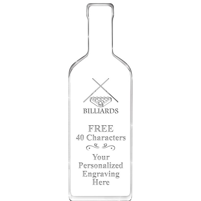 10" WINE BOTTLE ACRYLIC