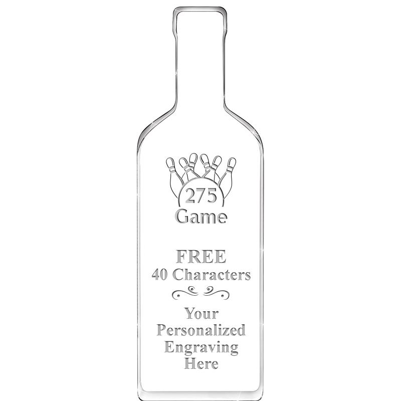 10" WINE BOTTLE ACRYLIC