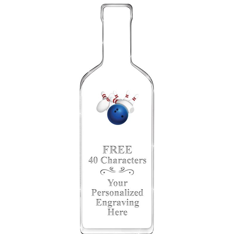 10" WINE BOTTLE ACRYLIC