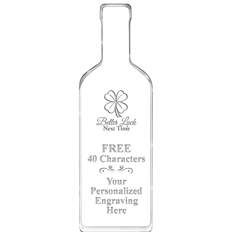 10" WINE BOTTLE ACRYLIC