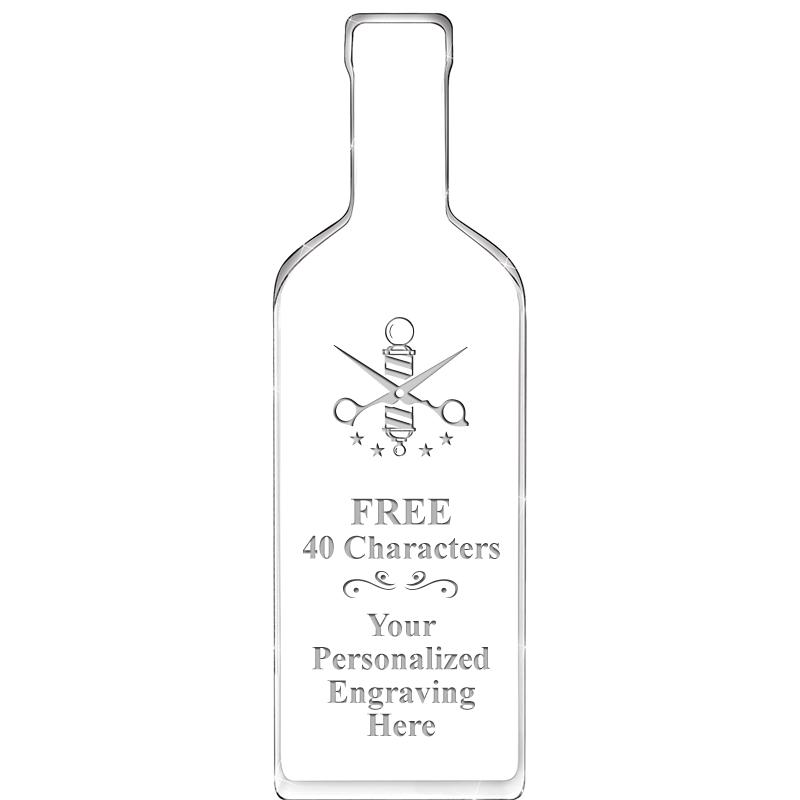 10" WINE BOTTLE ACRYLIC