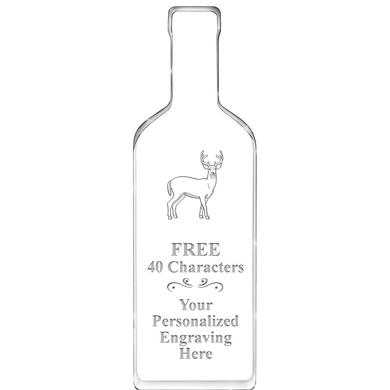 10" WINE BOTTLE ACRYLIC