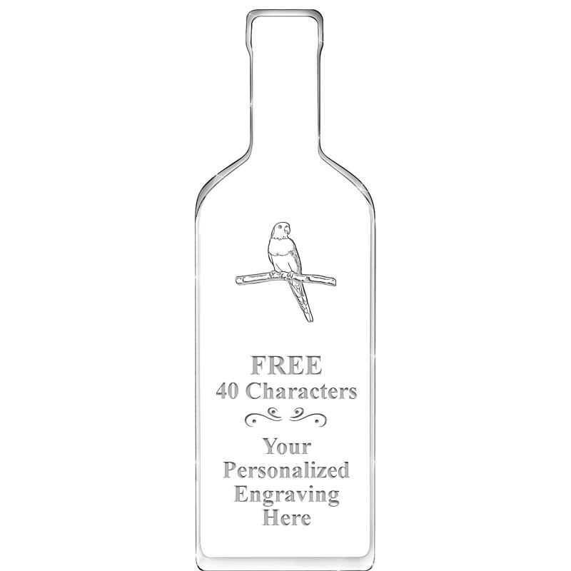 10" WINE BOTTLE ACRYLIC