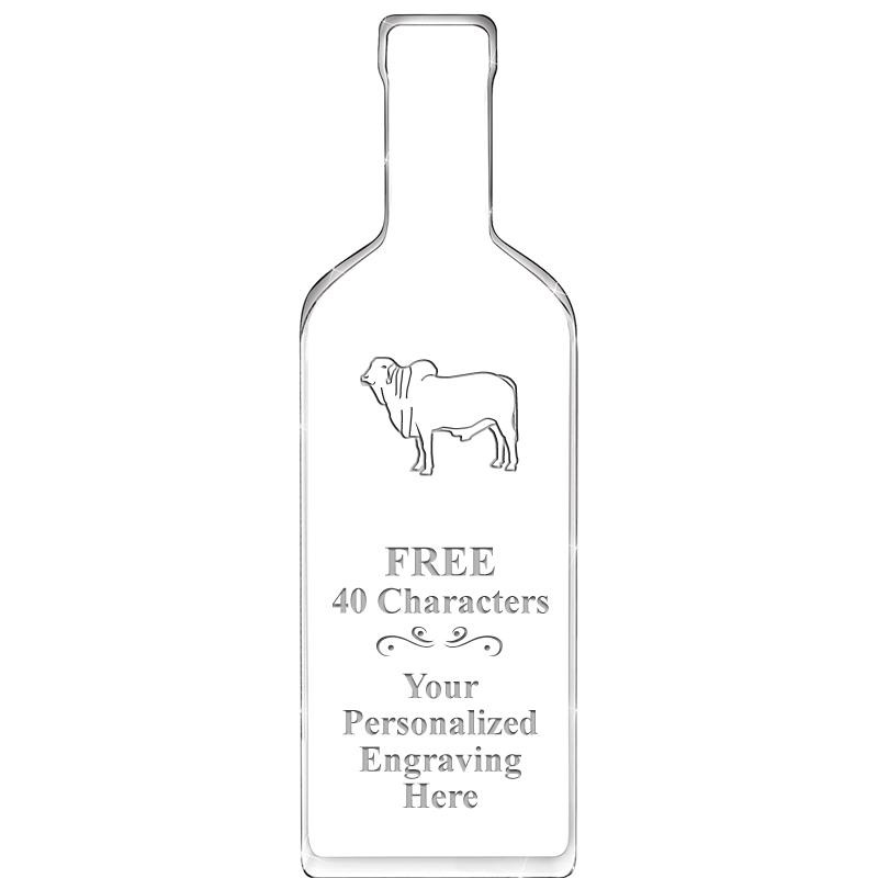 10" WINE BOTTLE ACRYLIC