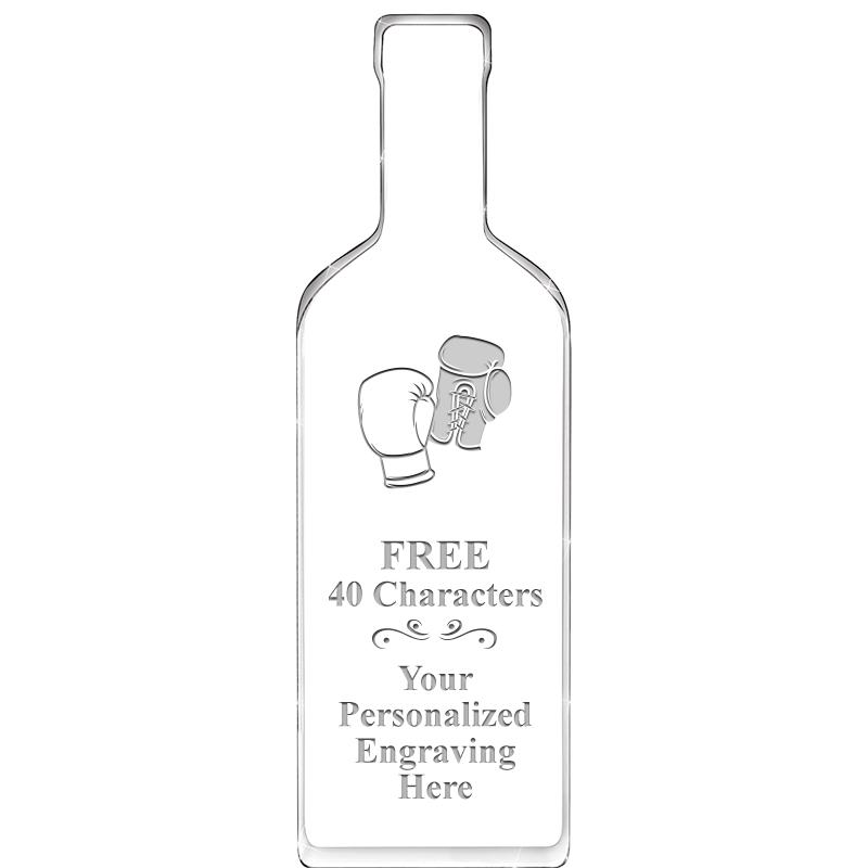 10" WINE BOTTLE ACRYLIC