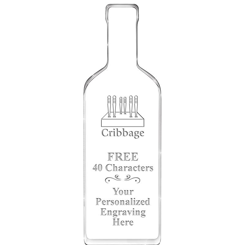 10" WINE BOTTLE ACRYLIC