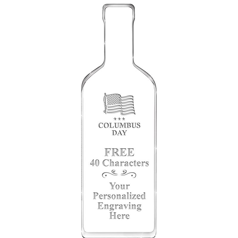 10" WINE BOTTLE ACRYLIC