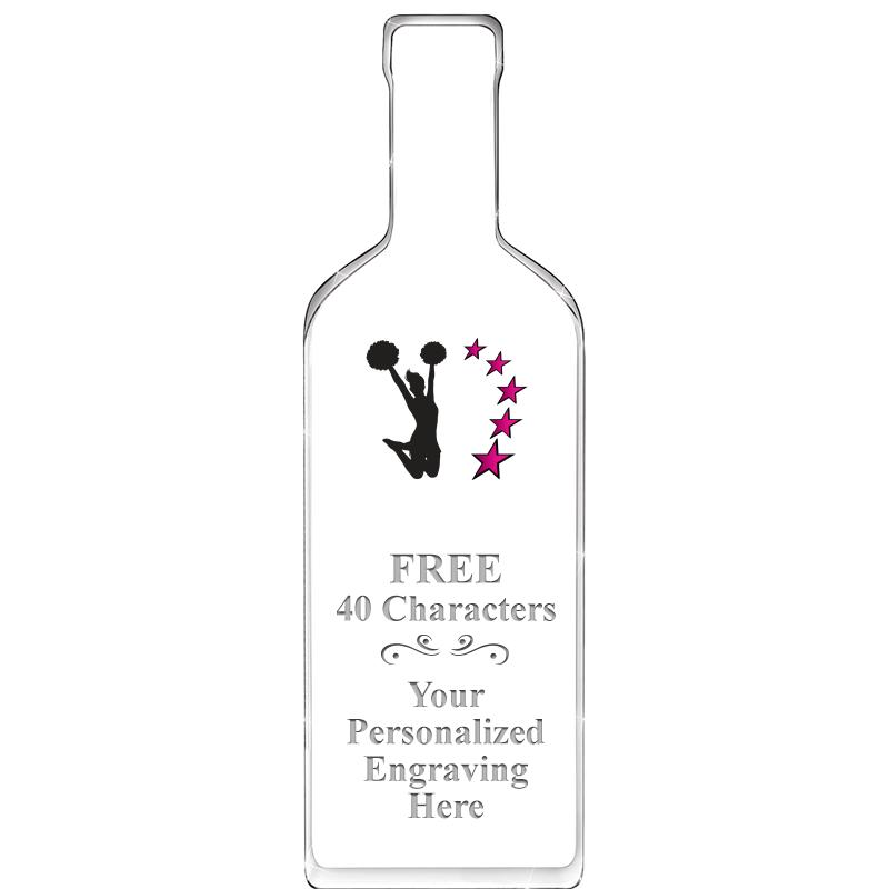 10" WINE BOTTLE ACRYLIC