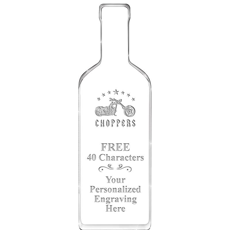 10" WINE BOTTLE ACRYLIC