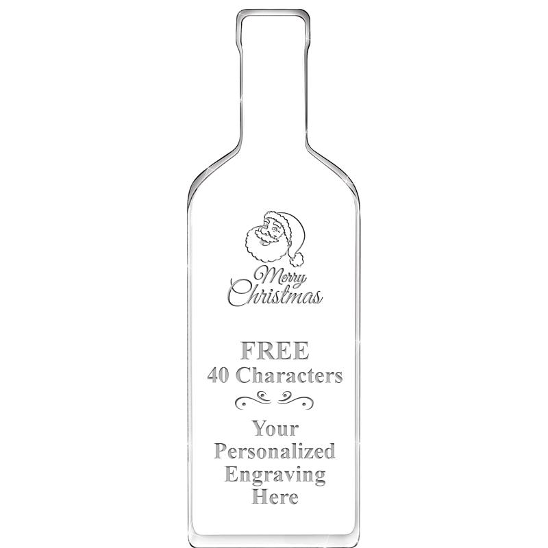 10" WINE BOTTLE ACRYLIC