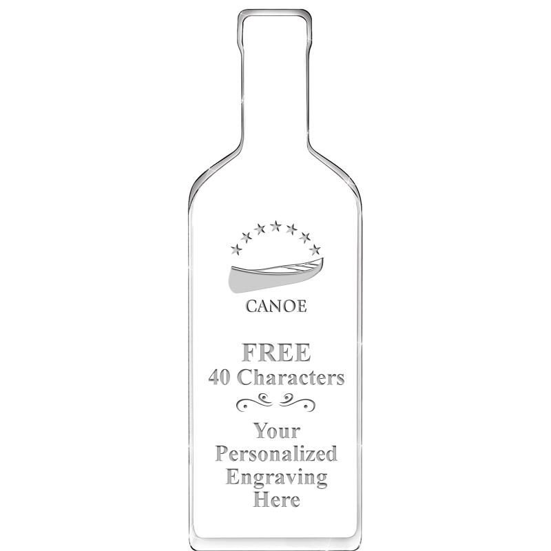 10" WINE BOTTLE ACRYLIC