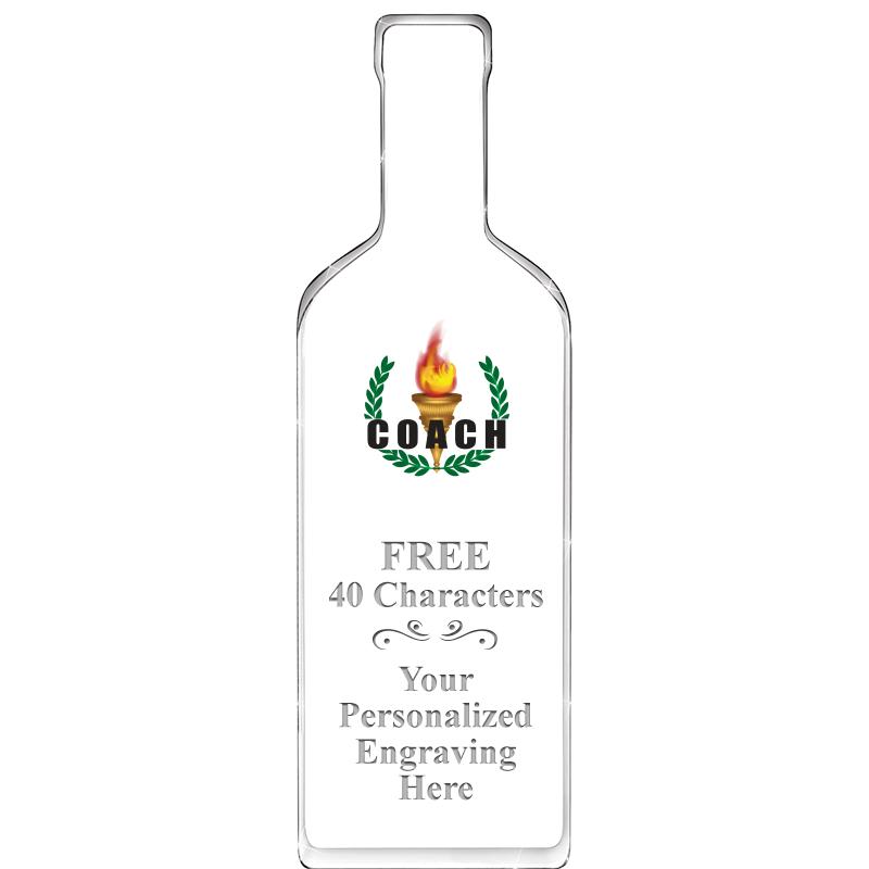 10" WINE BOTTLE ACRYLIC