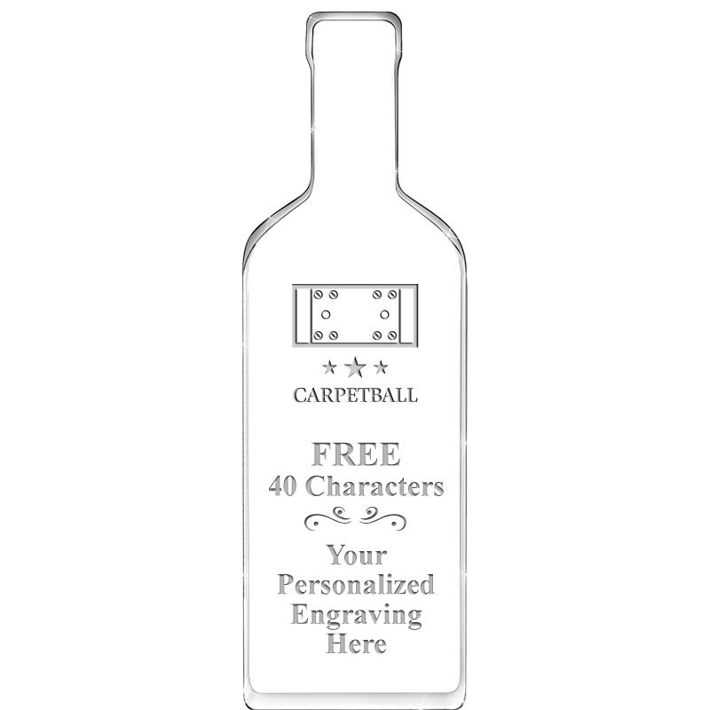 10" WINE BOTTLE ACRYLIC