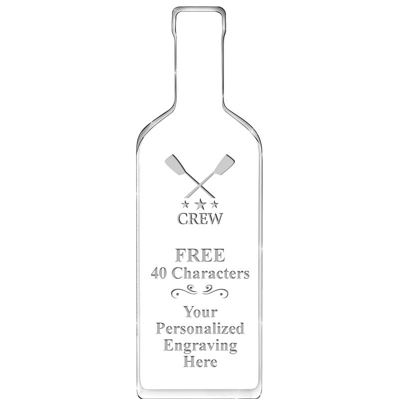 10" WINE BOTTLE ACRYLIC