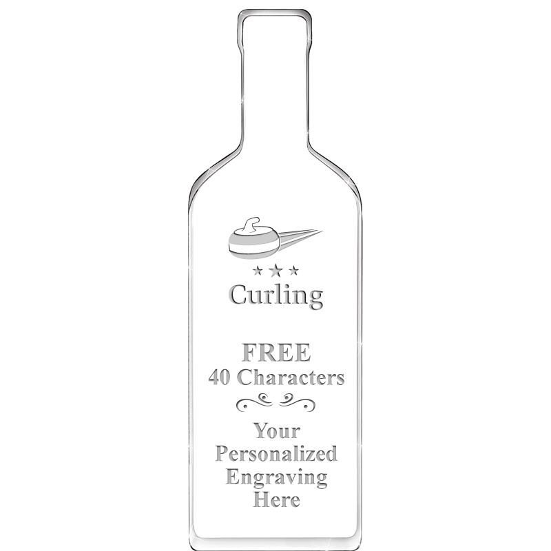 10" WINE BOTTLE ACRYLIC