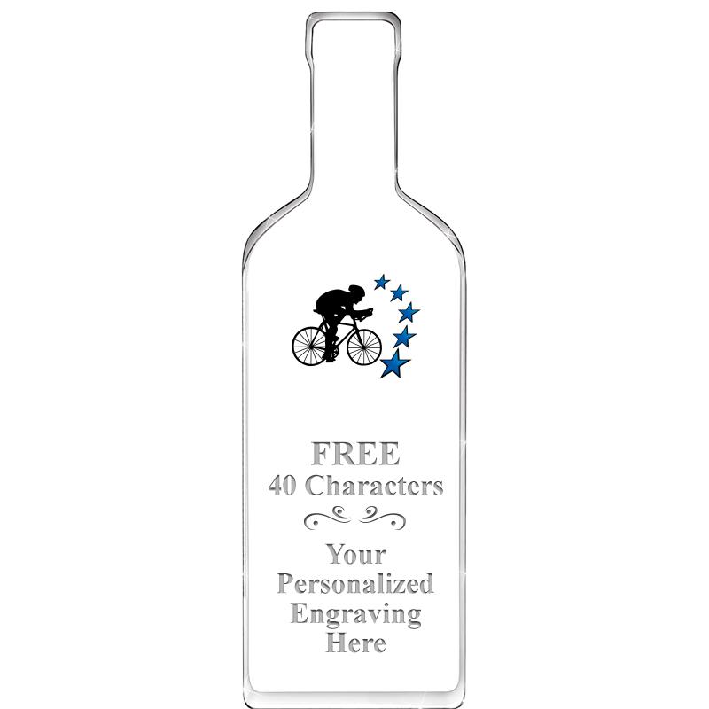 10" WINE BOTTLE ACRYLIC