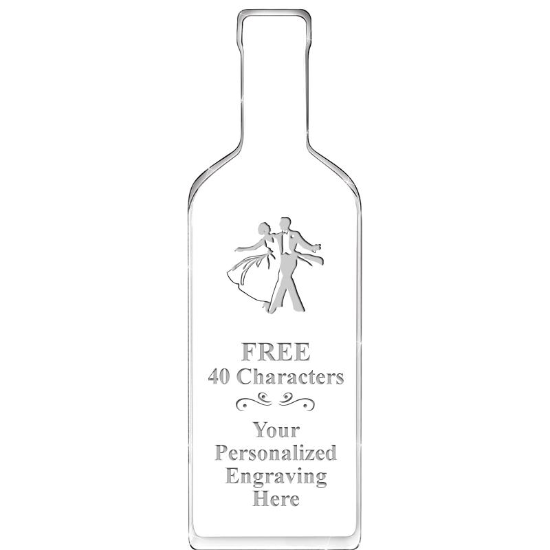 10" WINE BOTTLE ACRYLIC