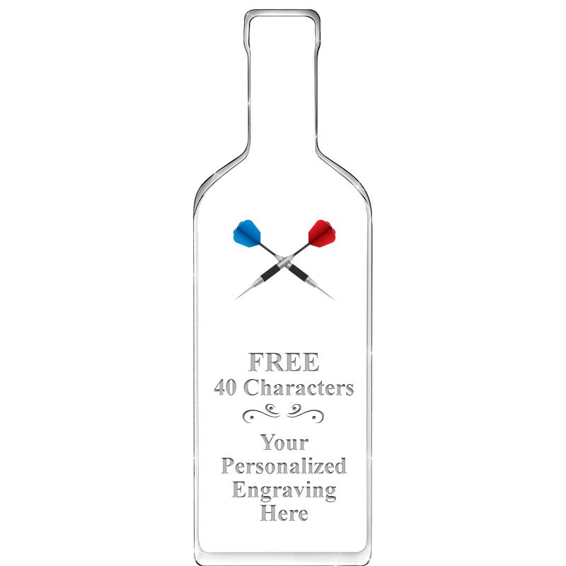 10" WINE BOTTLE ACRYLIC