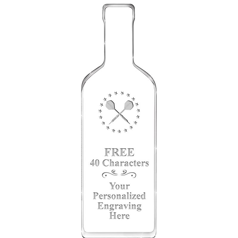 10" WINE BOTTLE ACRYLIC