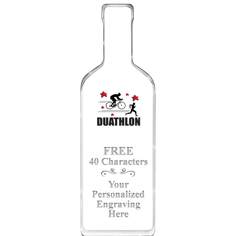 10" WINE BOTTLE ACRYLIC