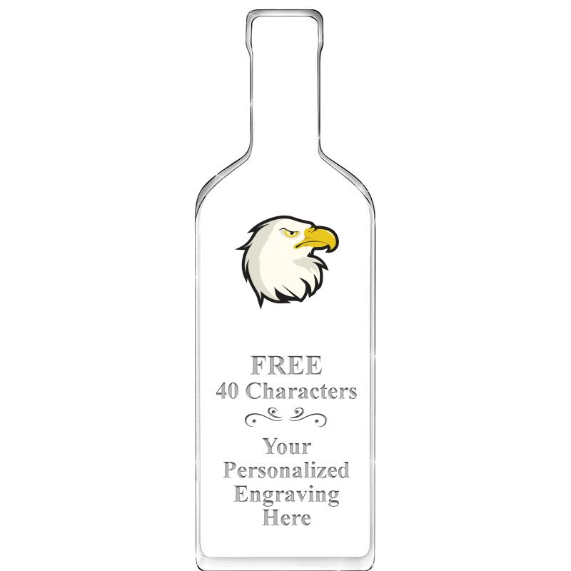 10" WINE BOTTLE ACRYLIC