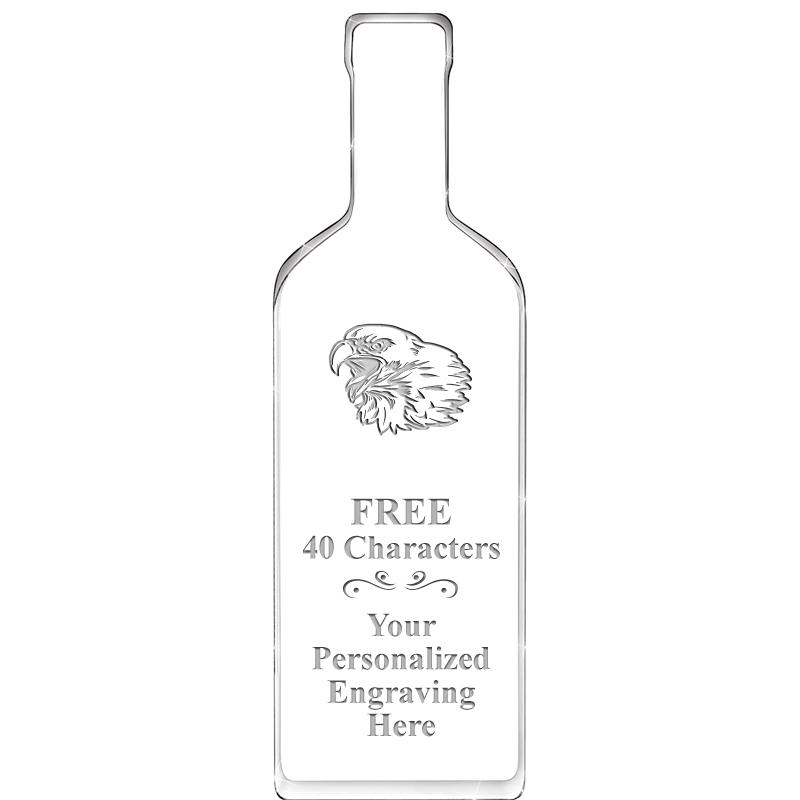 10" WINE BOTTLE ACRYLIC