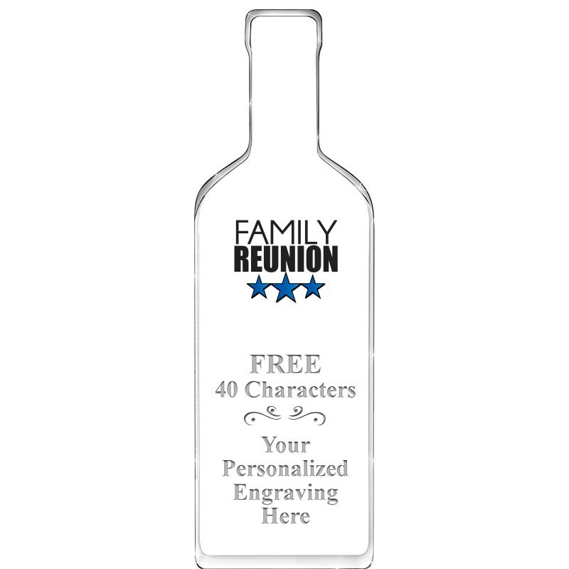 10" WINE BOTTLE ACRYLIC