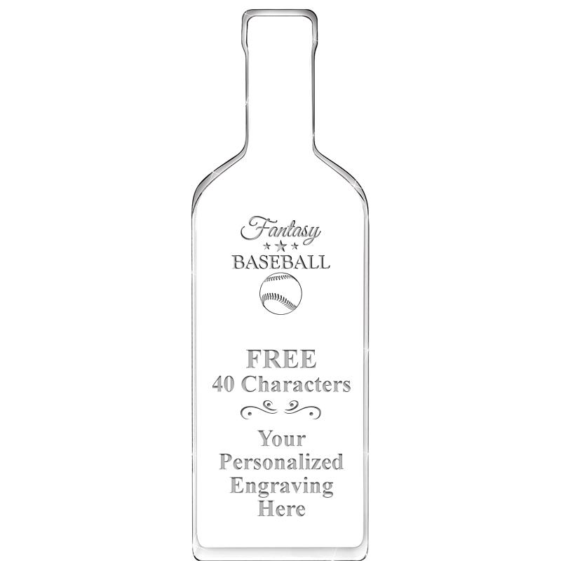 10" WINE BOTTLE ACRYLIC