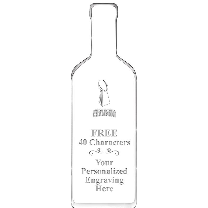 10" WINE BOTTLE ACRYLIC