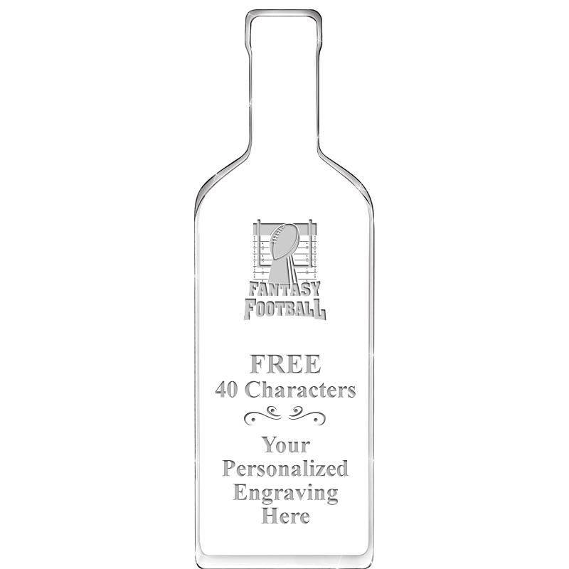 10" WINE BOTTLE ACRYLIC