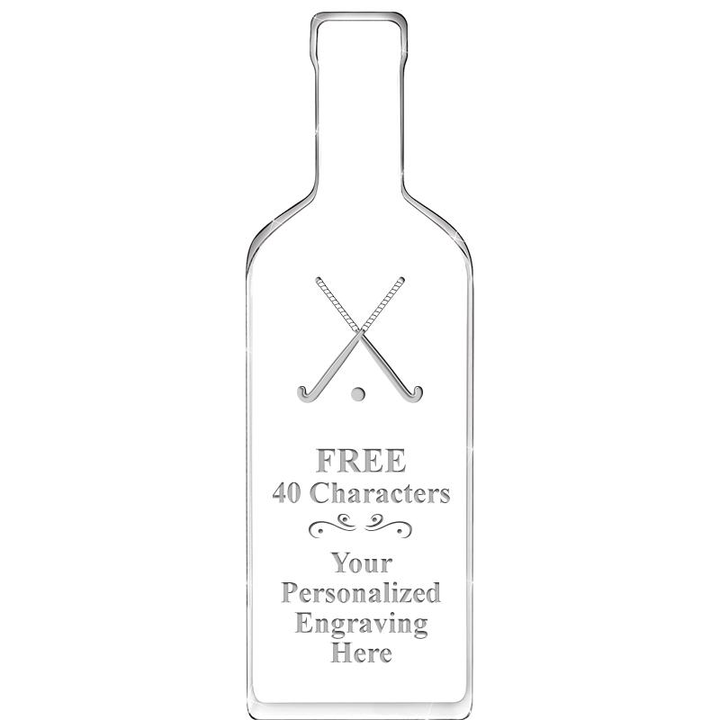 10" WINE BOTTLE ACRYLIC