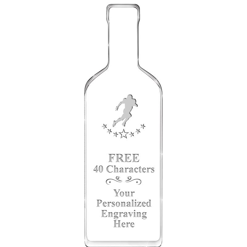 10" WINE BOTTLE ACRYLIC