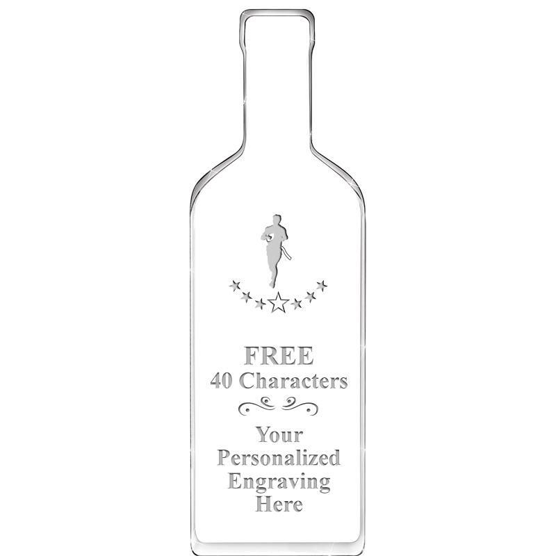 10" WINE BOTTLE ACRYLIC