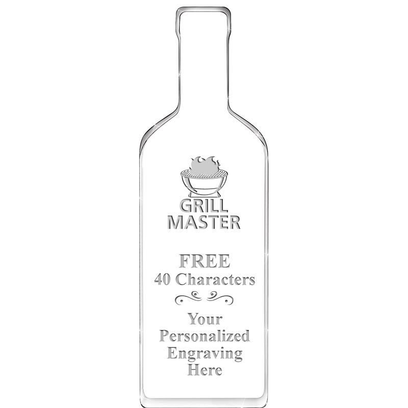 10" WINE BOTTLE ACRYLIC