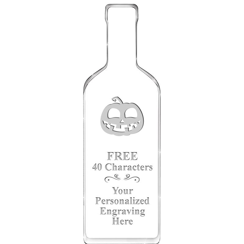 10" WINE BOTTLE ACRYLIC