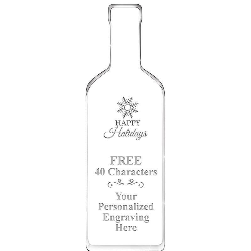 10" WINE BOTTLE ACRYLIC